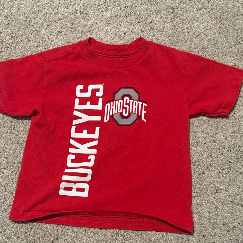 Ohio State Kids Red Buckeyes Tee